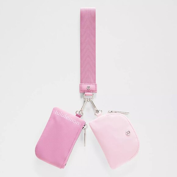 Dual Pouch Wristlet - Pink Frosting/Blissful Pink - Picture 1 of 4
